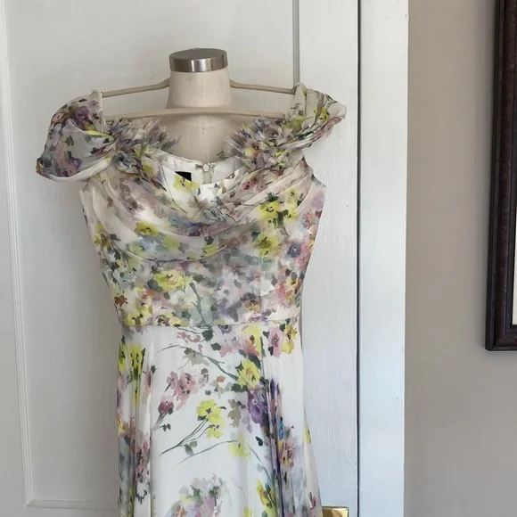 ATTENTION MOTHER OF THE BRIDE! Frascara gown, #4260 Silk chiffon. Gorgeous size4 - Picture 6 of 11